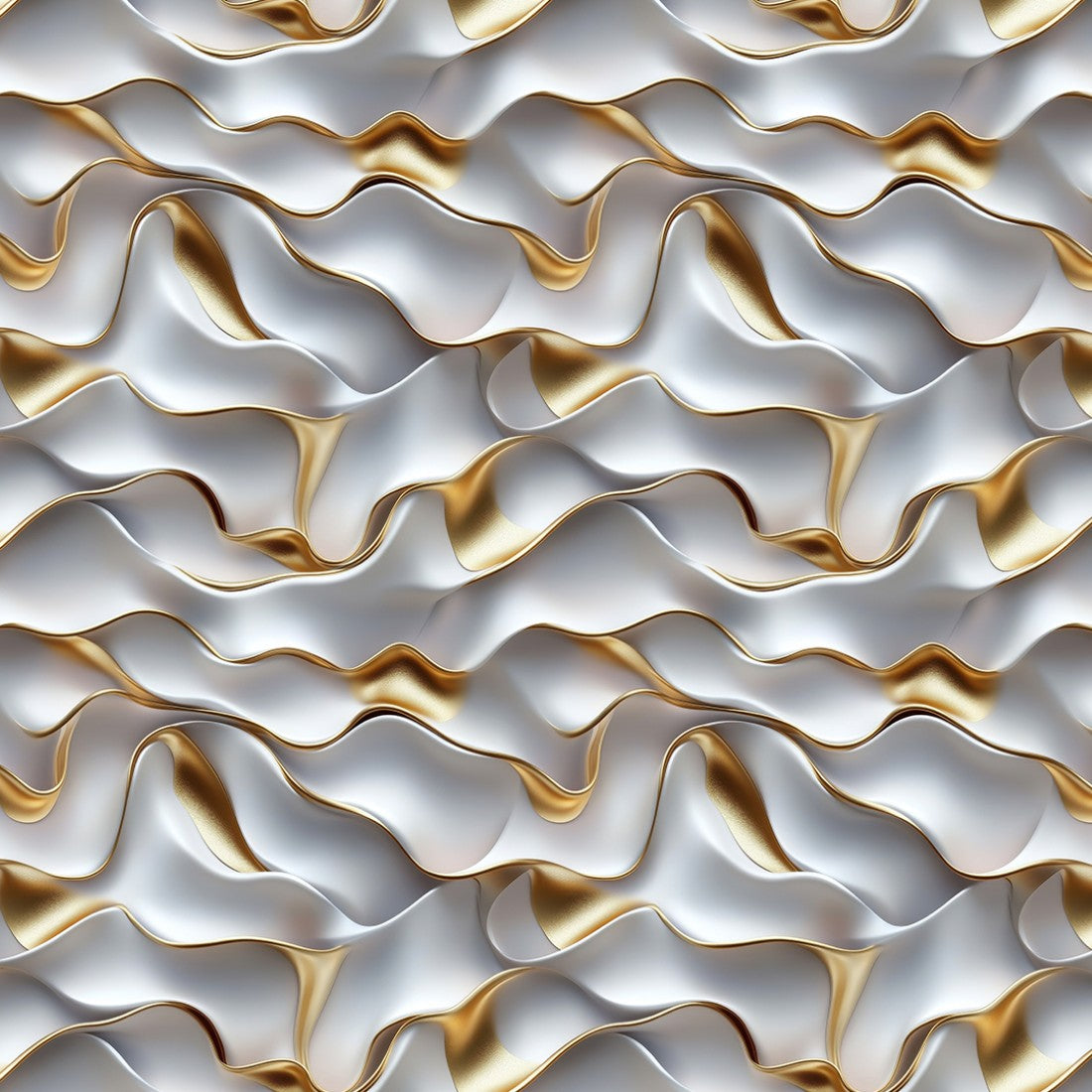 Gold Accent Flow 3D