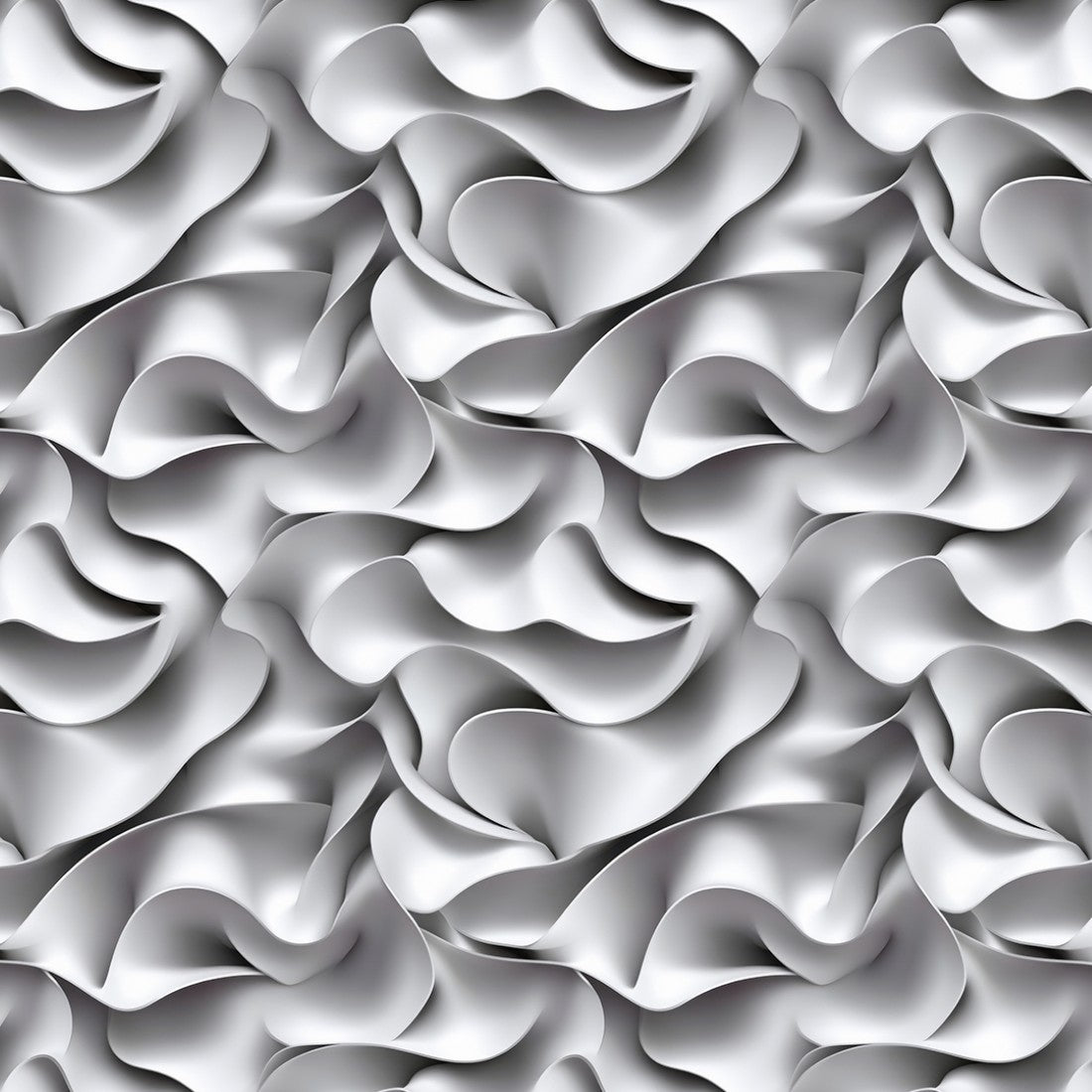 Pure White Relief 3D