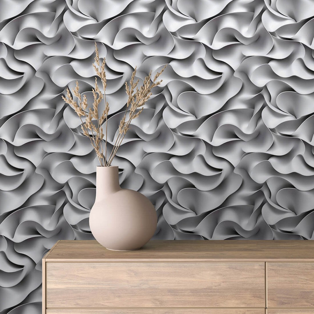 Pure White Relief 3D