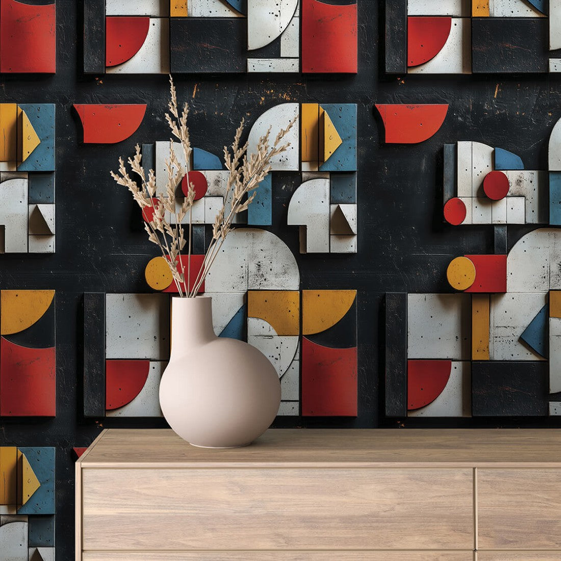 Abstract Blocks 3D