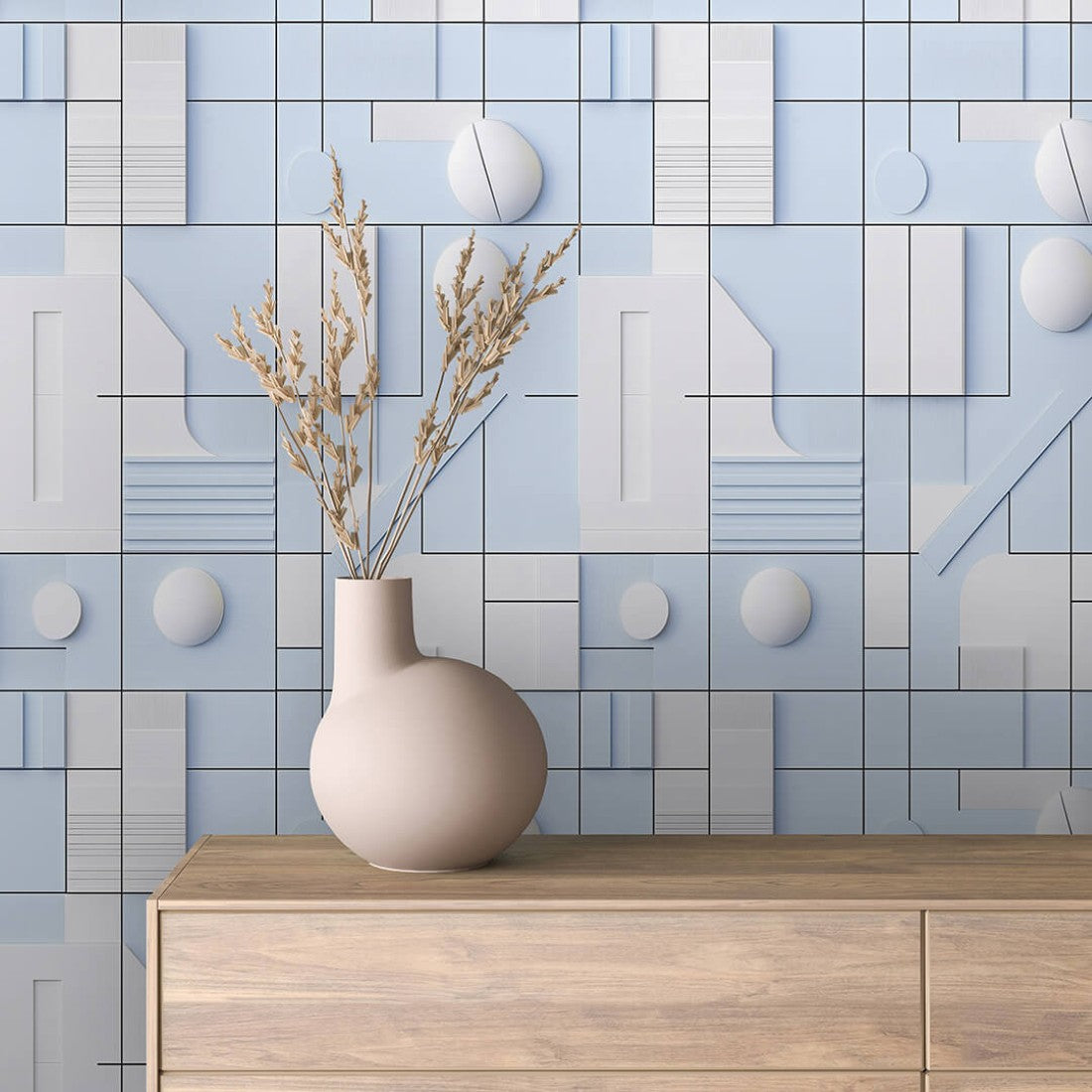 Minimal Grid White 3D