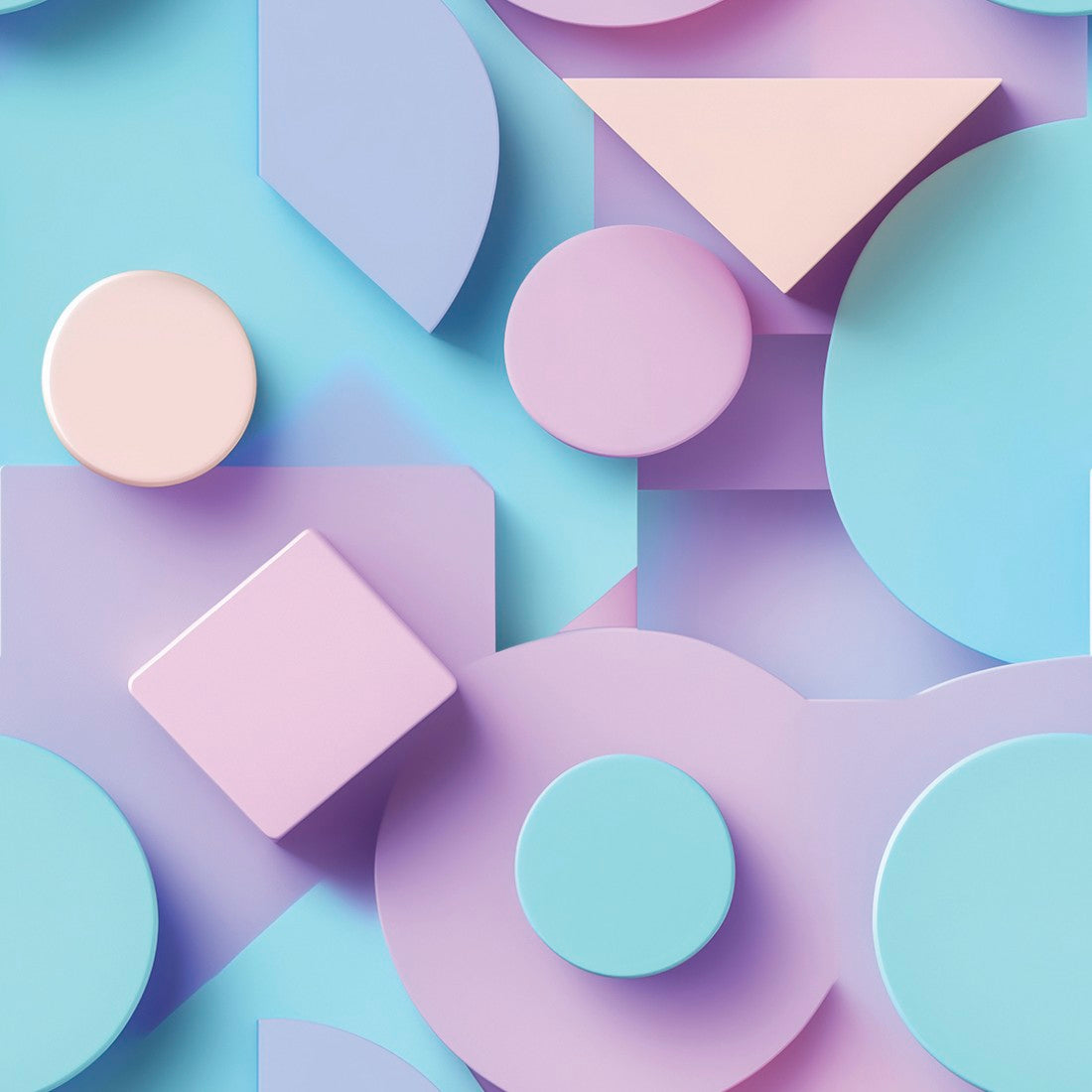 Pastel Geometry 3D