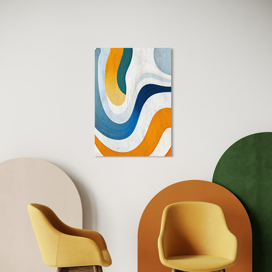 Blue and Yellow Waves