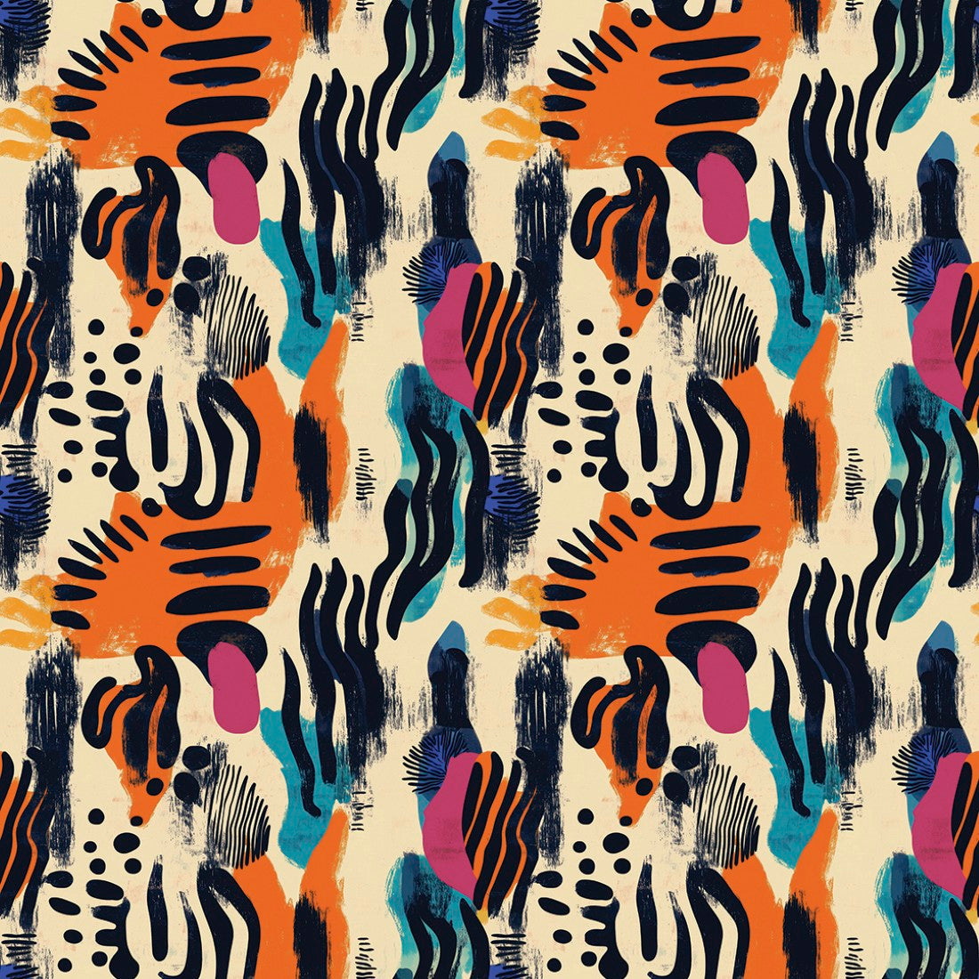 Color Burst Waves Abstract