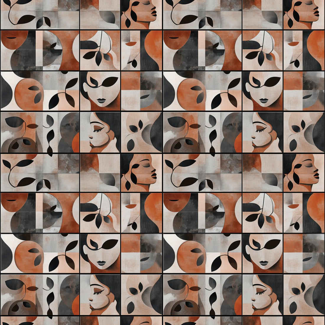 Modern Pattern Blocks Abstract