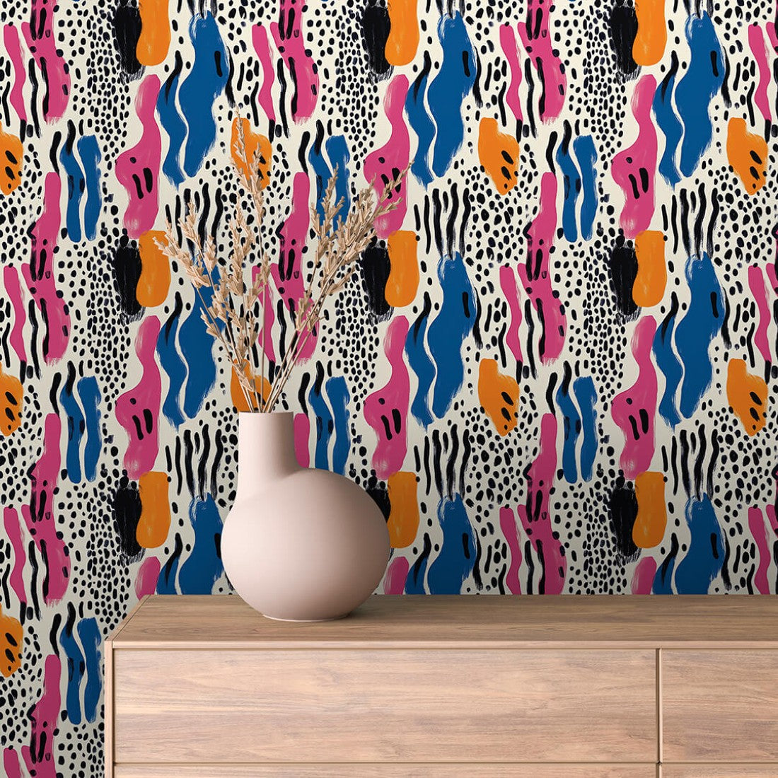 Color Blocks Fusion Abstract