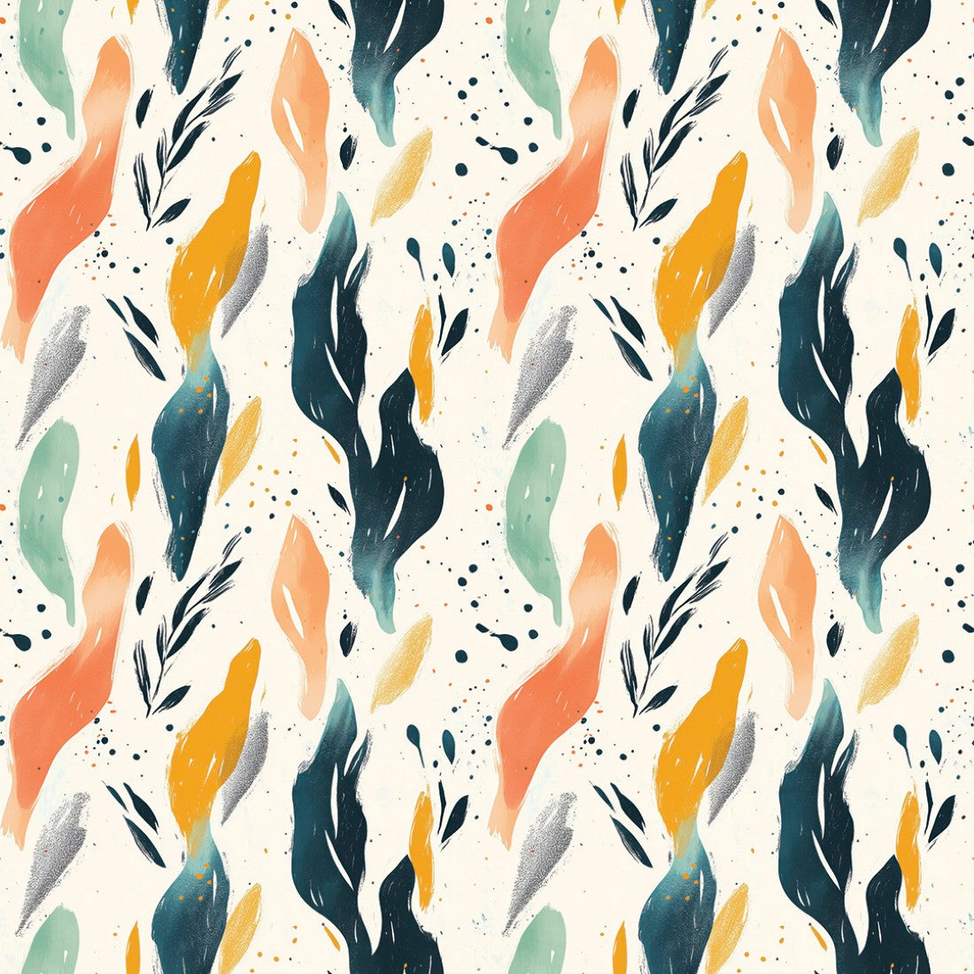 Organic Leaf Flow Abstract