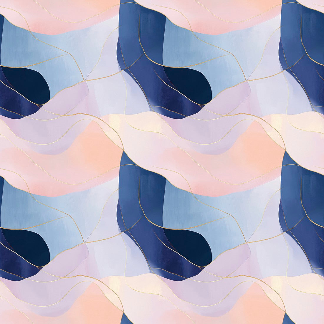 Pastel Wave Harmony Abstraction