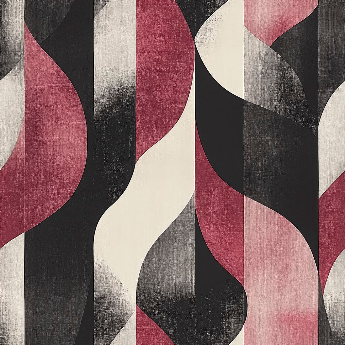 Bordo Wave Contrast Abstraction