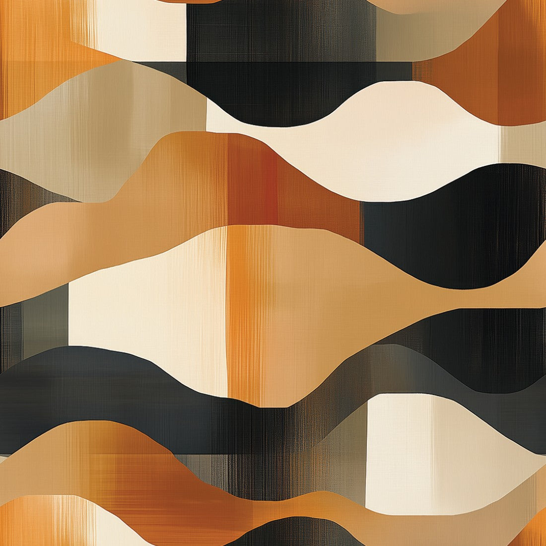 Warm Wave Blend Abstraction