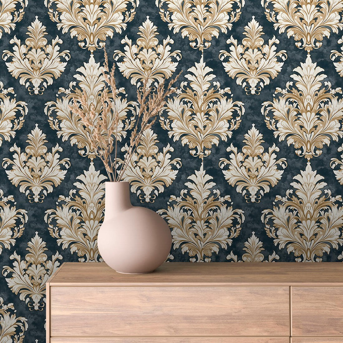 Classic Sand Blue Arabesque