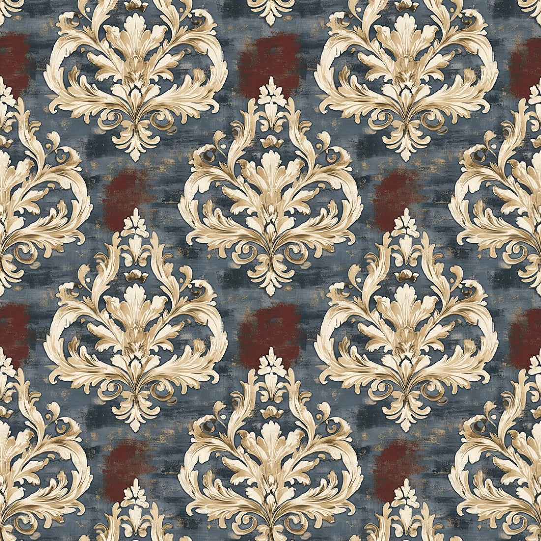 Warm Grey Heritage Arabesque