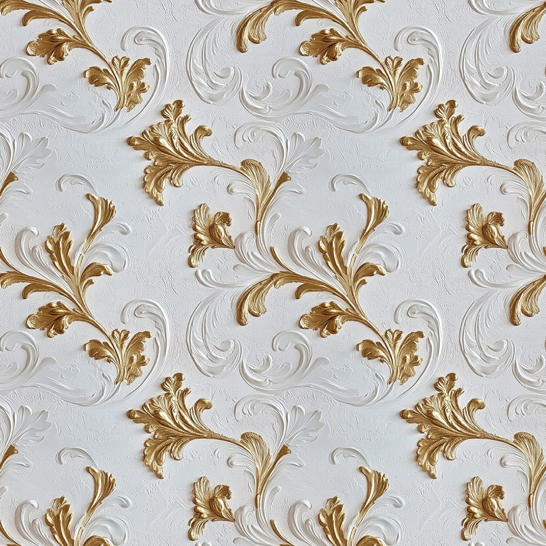 Ivory Gold Baroque Arabesque