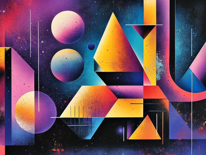 Cosmic Shapes Fusion Artistic