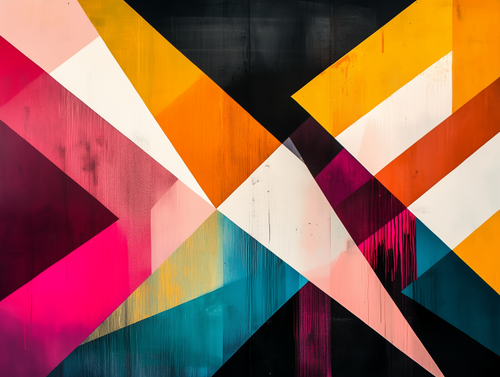 Bold Diagonal Energy Artistic