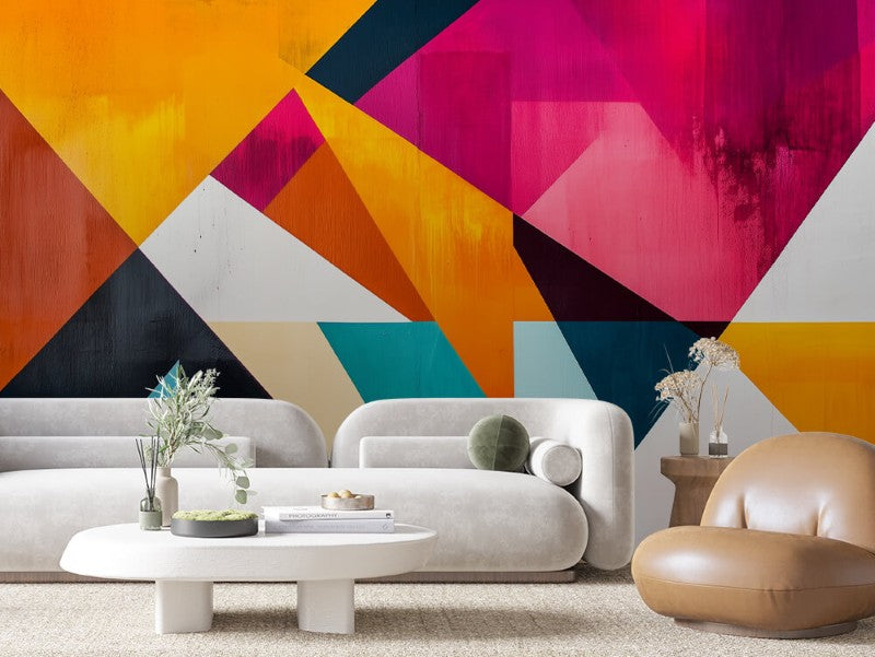 Retro Color Angles Artistic