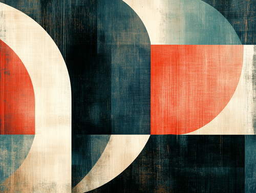 Abstract Arc Composition Artistic
