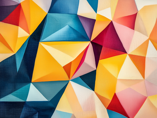Color Facet Explosion Artistic