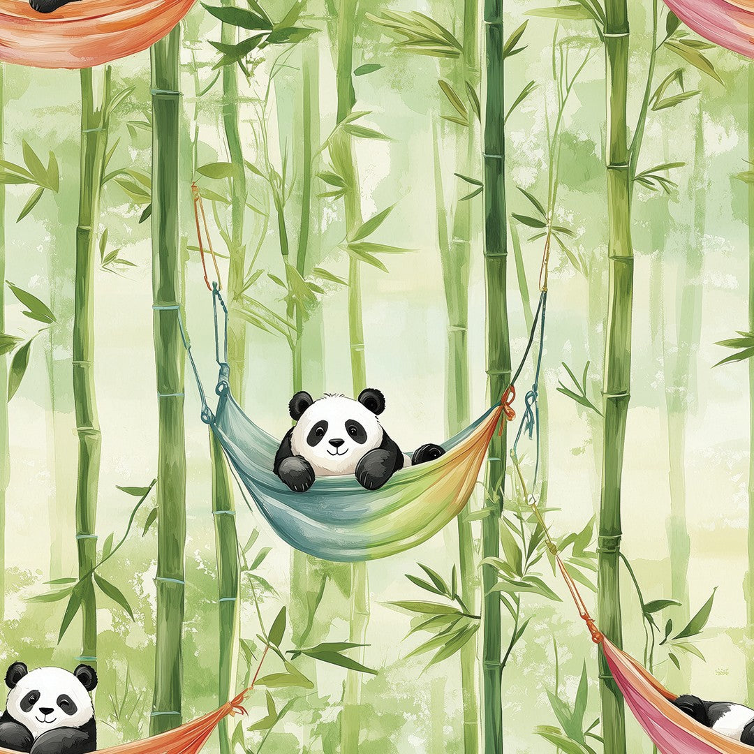 Sretna panda u džungli