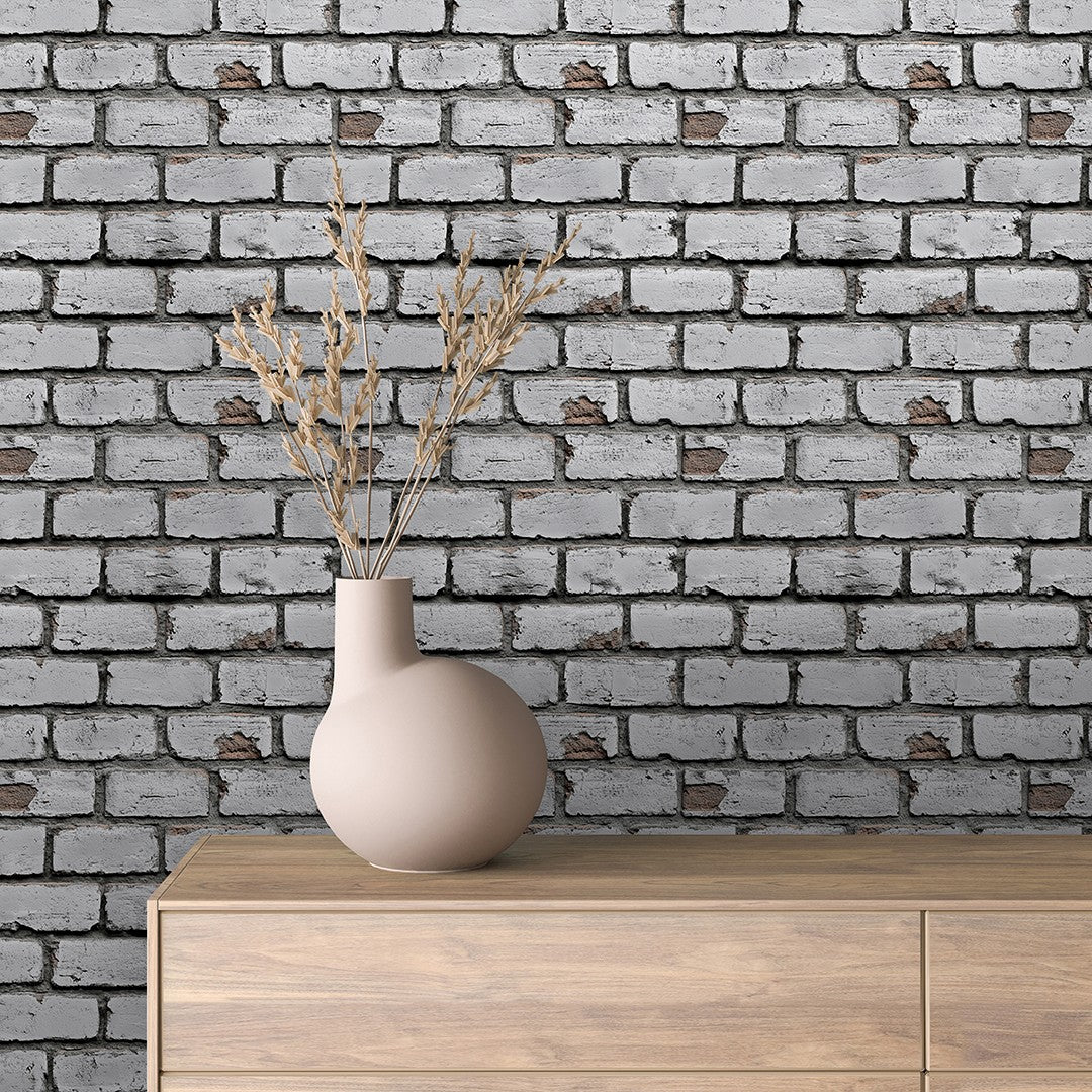 Whitewashed Brick
