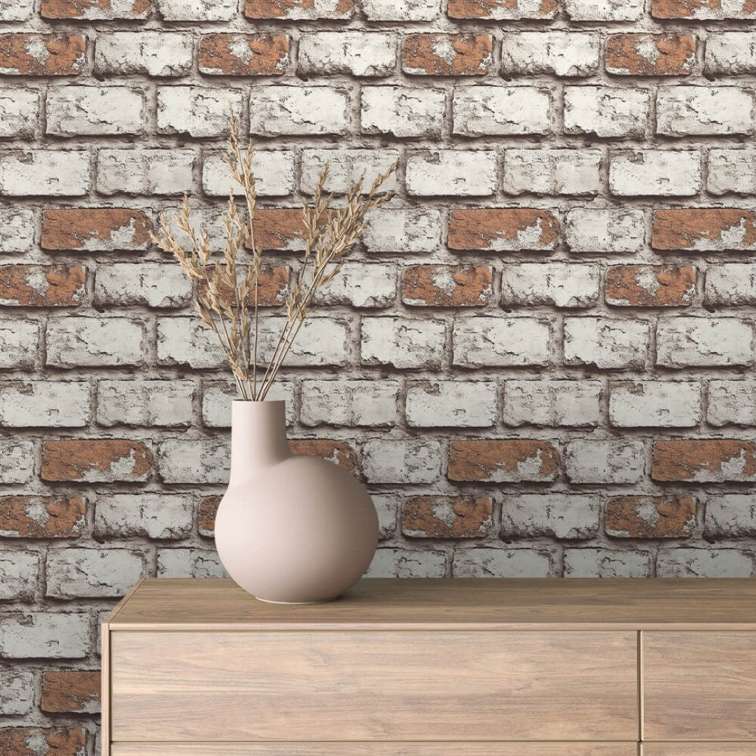 Vintage White Clay Brick