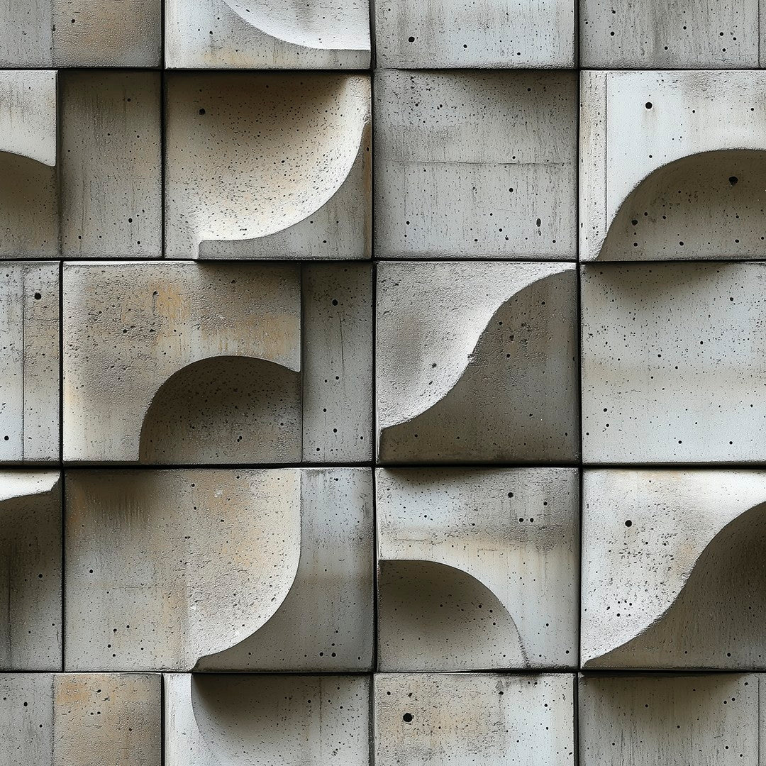 Curved Relief Concrete
