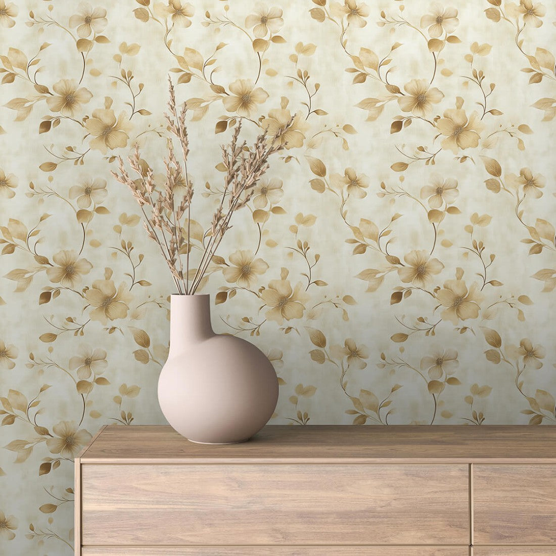 Golden Petal Elegance Floral