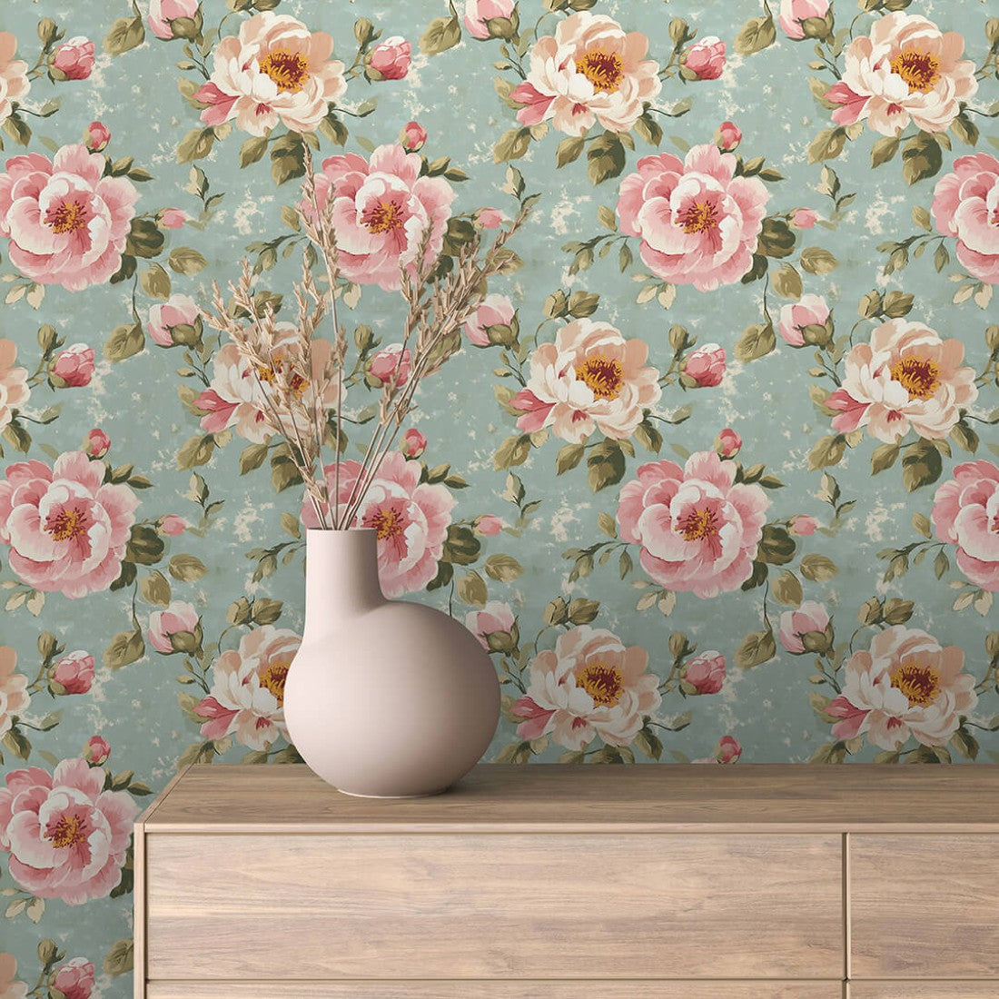 Pastel Rose Breeze Floral