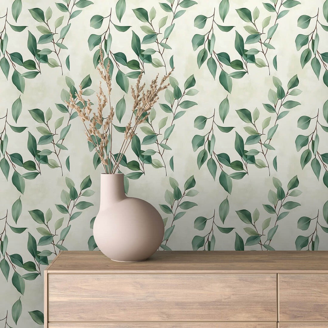 Green Leaf Minimal Floral