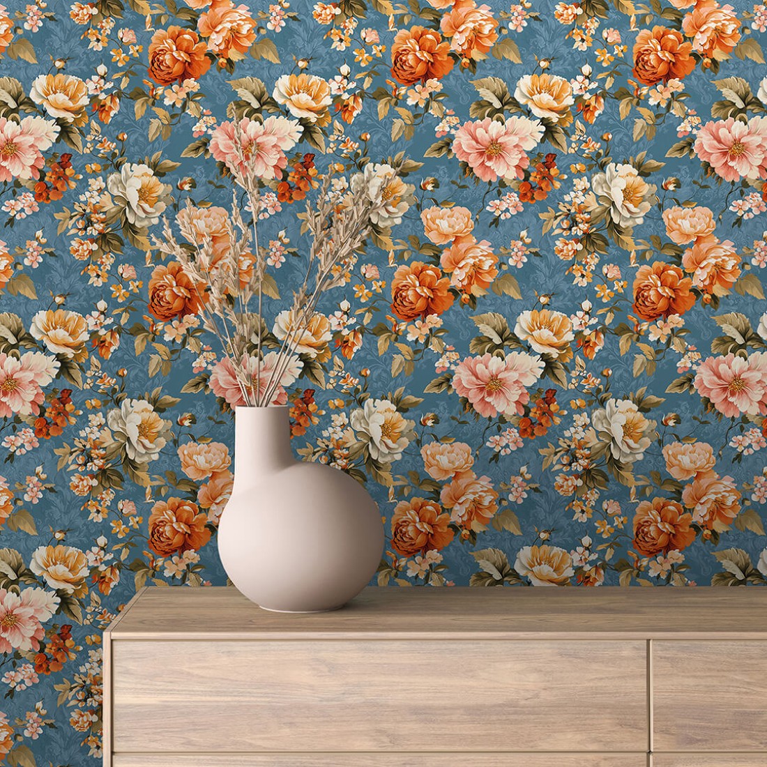 Blue Meadow Blossom Floral