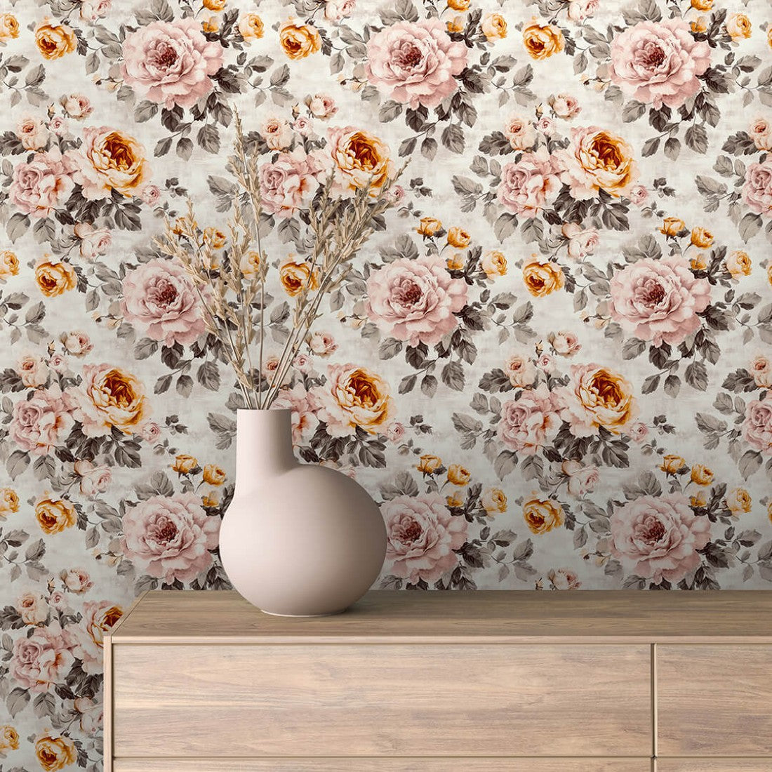Cream Floral Pattern Floral
