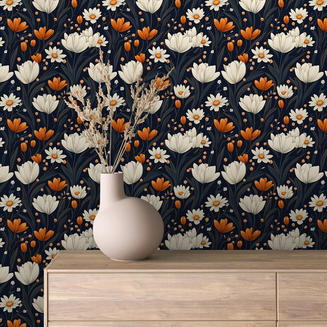 Midnight Fun Glow Floral
