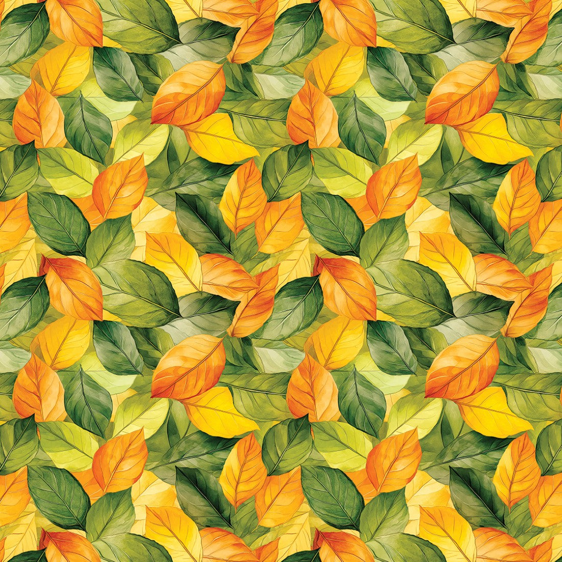 Fresh Citrus Leaves Floral