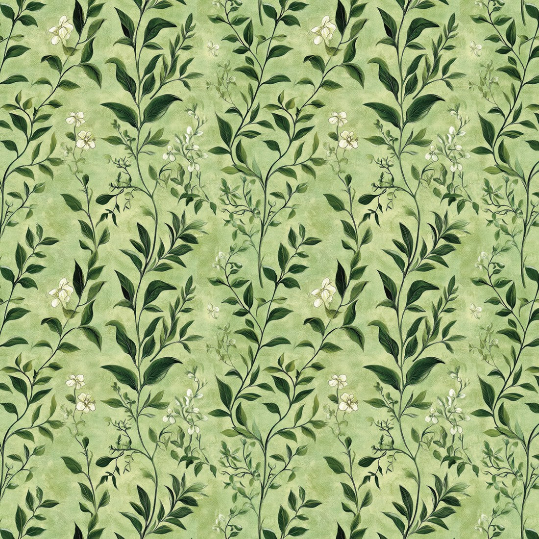 Green Forest Leaves Floral