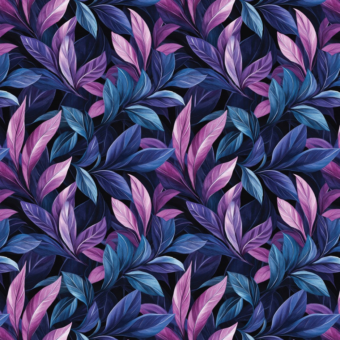 Purple Botanical Fusion Floral
