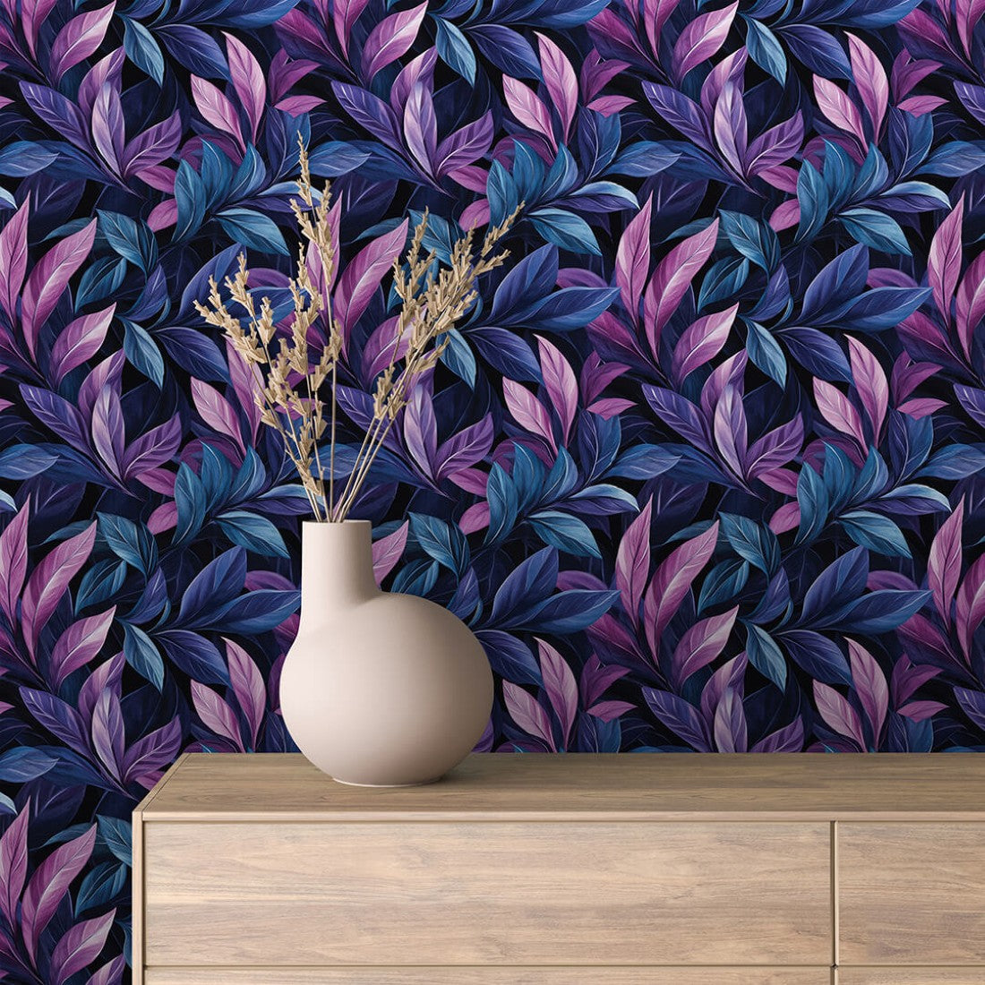 Purple Botanical Fusion Floral
