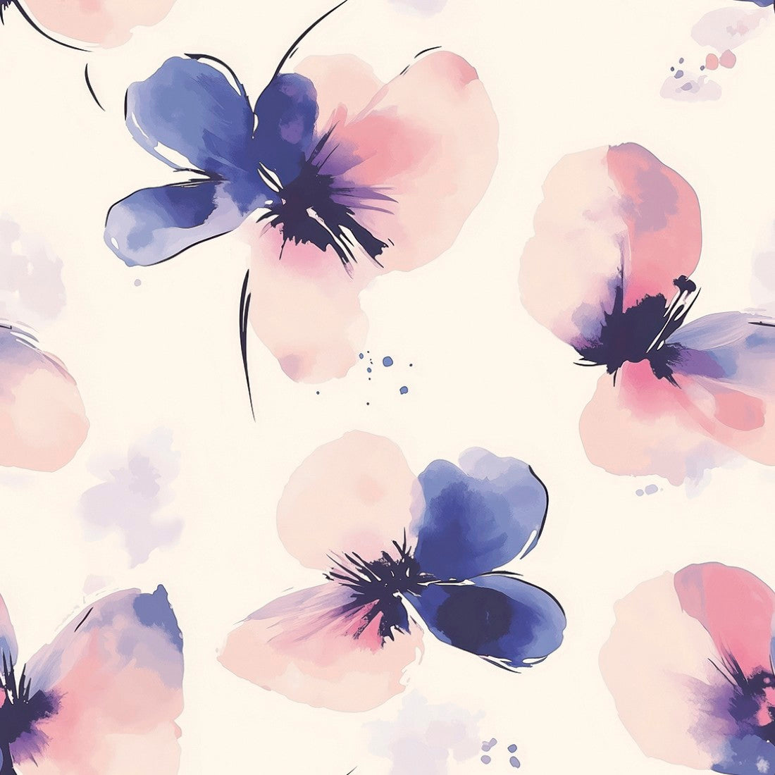 Watercolor Floral Mist Floral