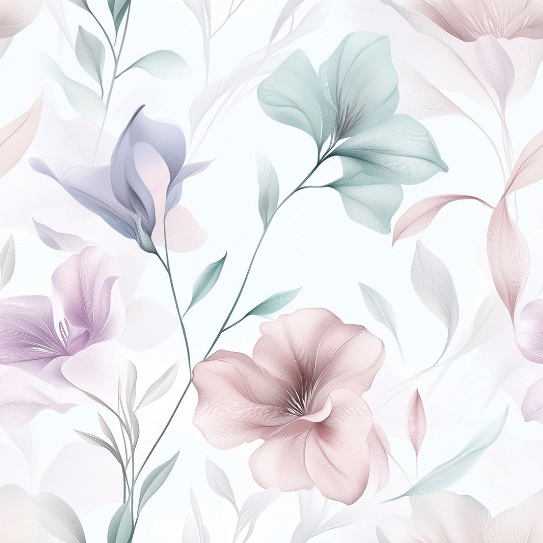 Gentle Lilac Garden Floral