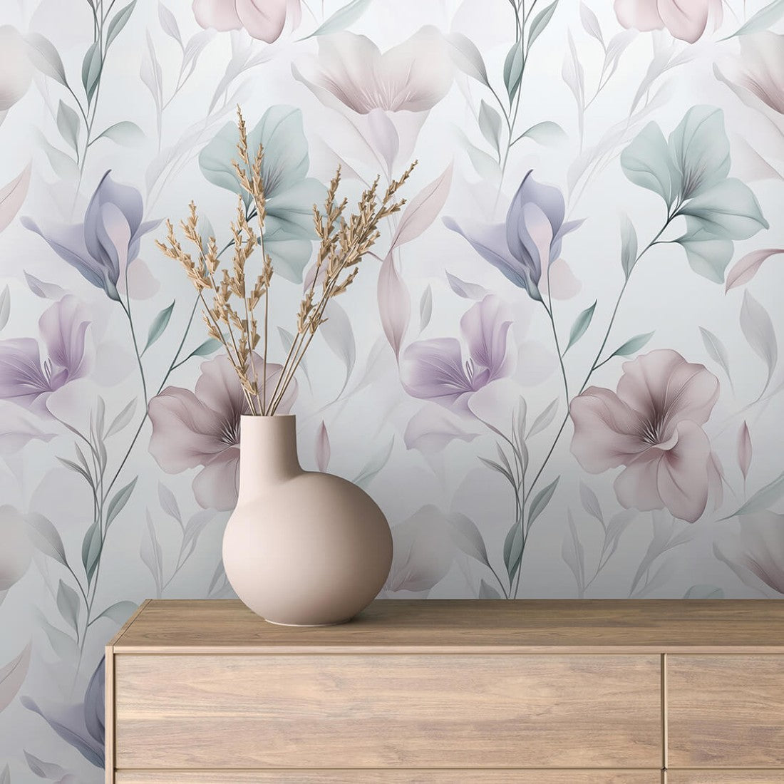 Gentle Lilac Garden Floral