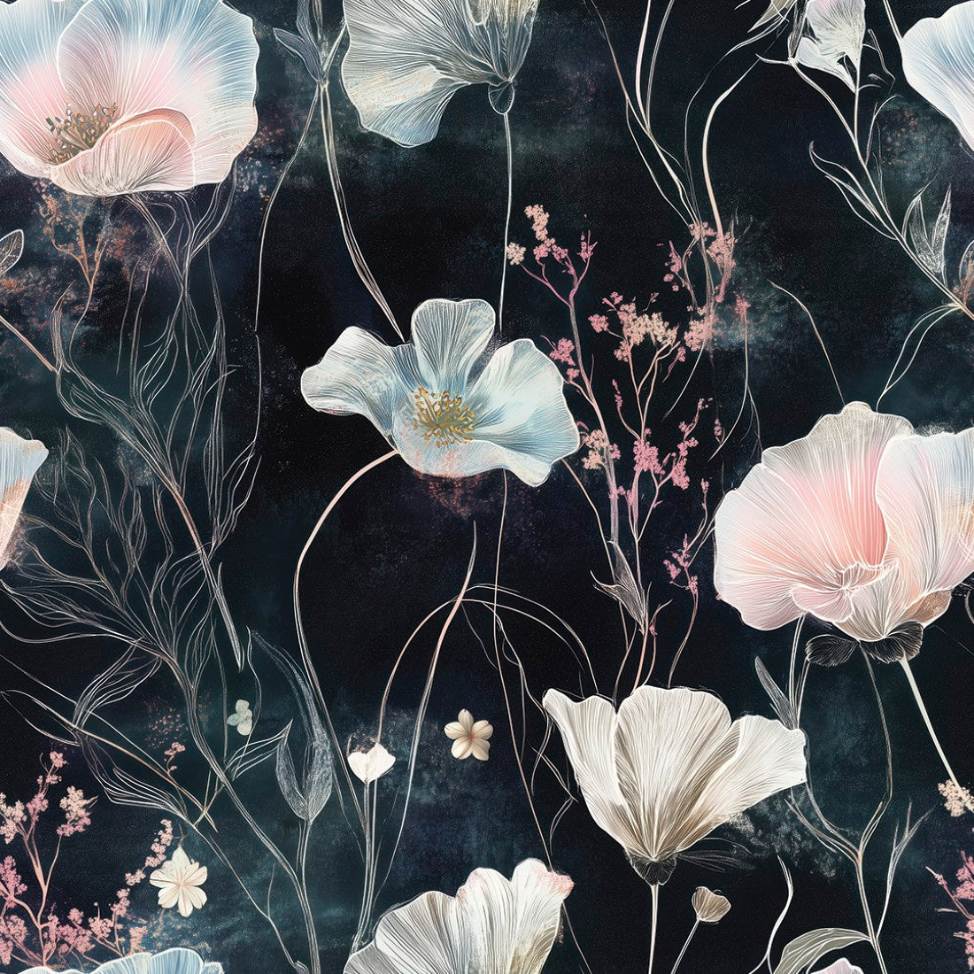 Dark Night Floral