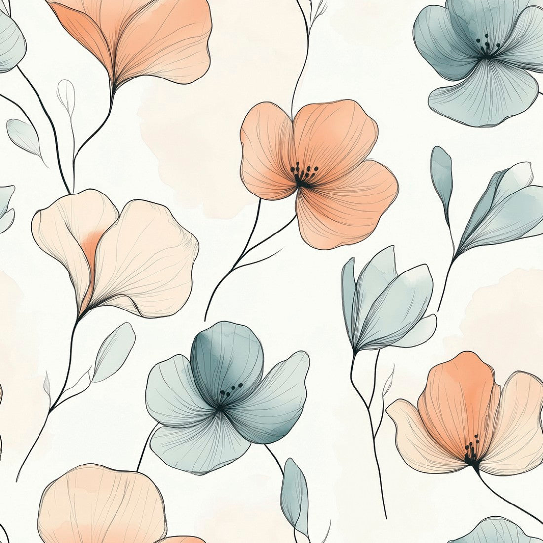 Modern Pastel Floral