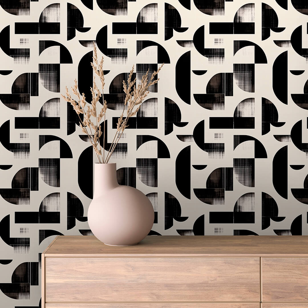 Monochrome Maze Geometric