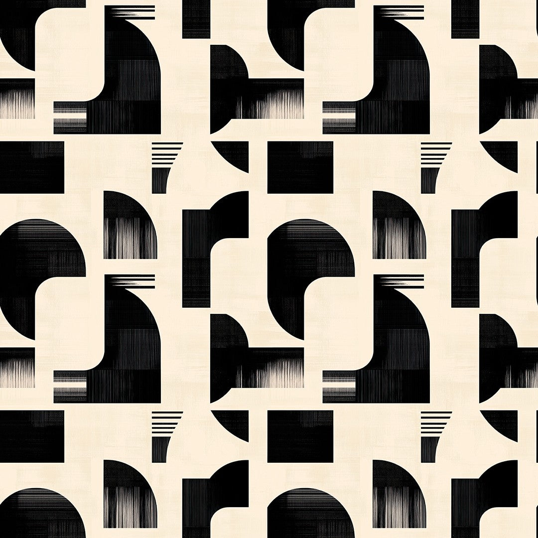 Ivory Loop Pattern Geometric