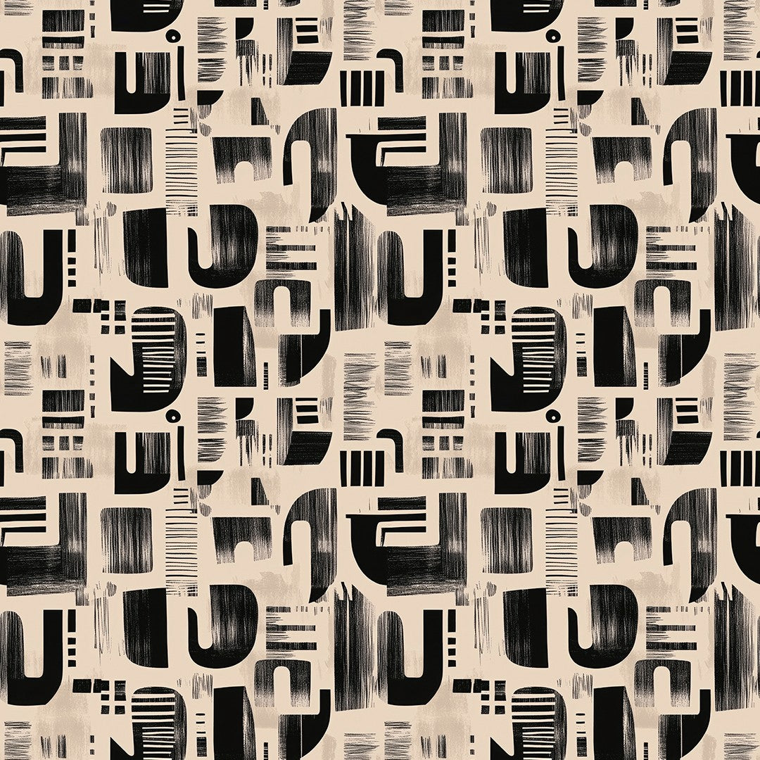 Stone Mosaic Grid Geometric