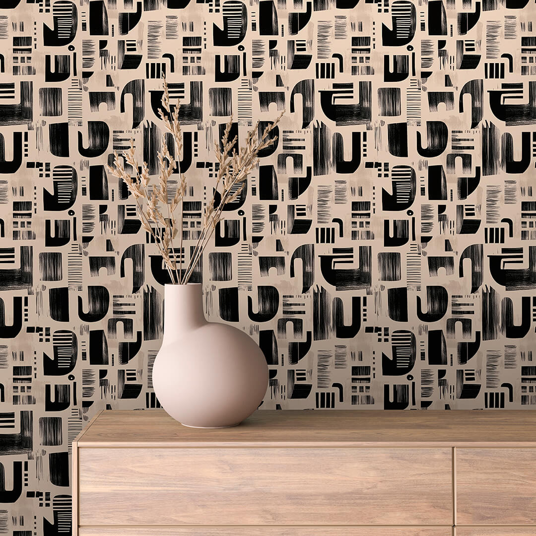 Stone Mosaic Grid Geometric