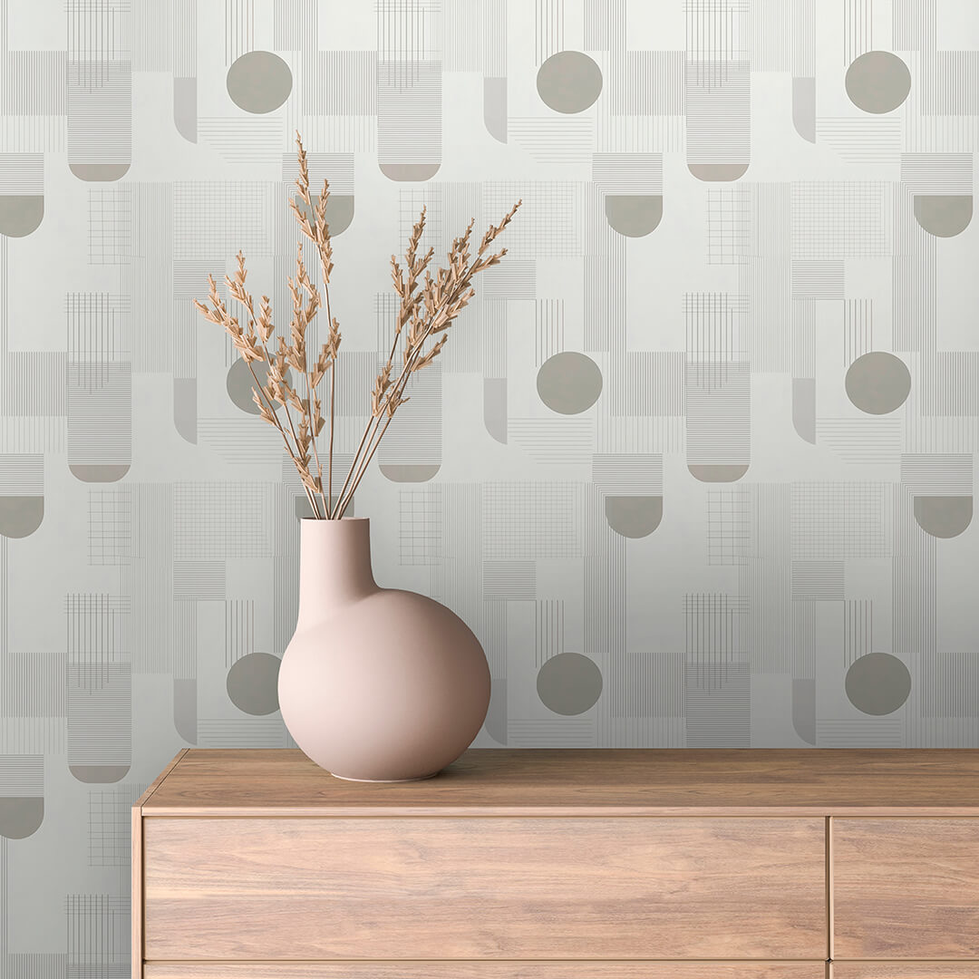 Silver Circle Matrix Geometric