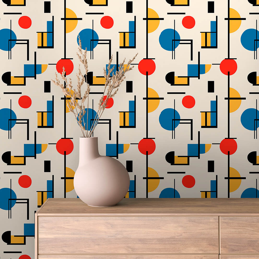Primary Dot Grid Geometric