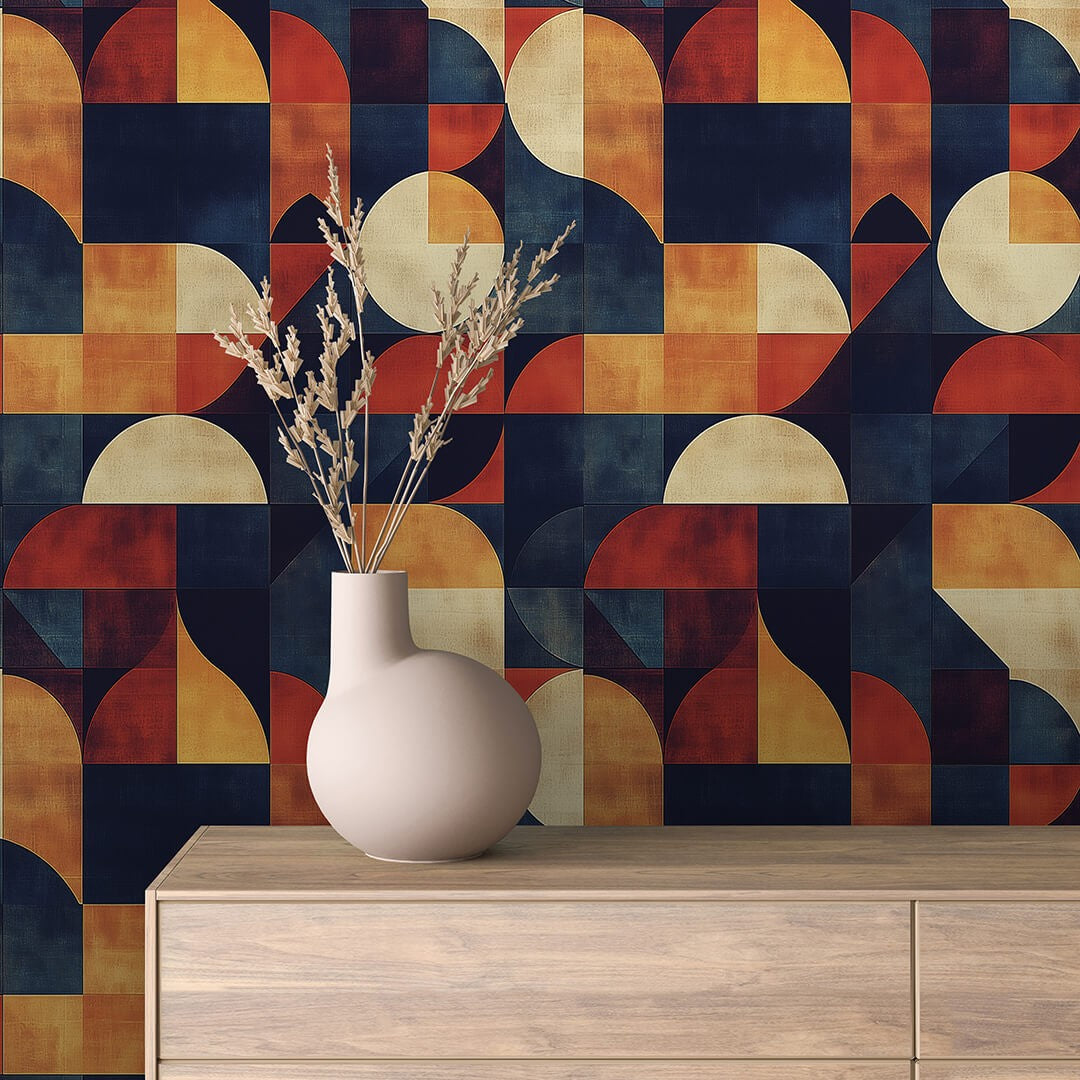 Retro Arch Mosaic Geometric