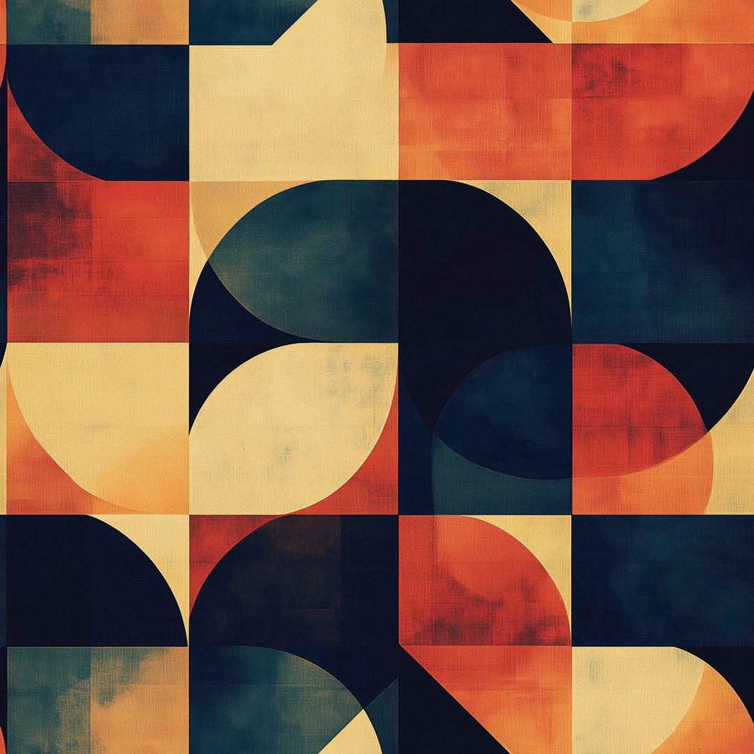 Warm Circle Composition Geometric
