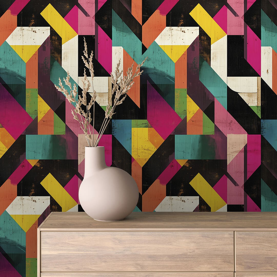 Bold Prism Pattern Geometric